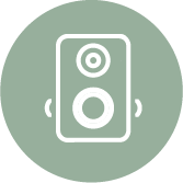 Pictogramme enceinte connectée